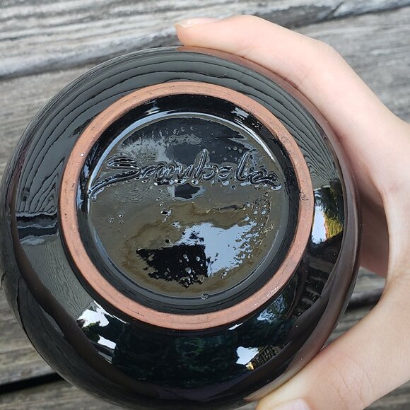 Signed Studio Pottery Dried Flower Vase - Picture 3 of 5